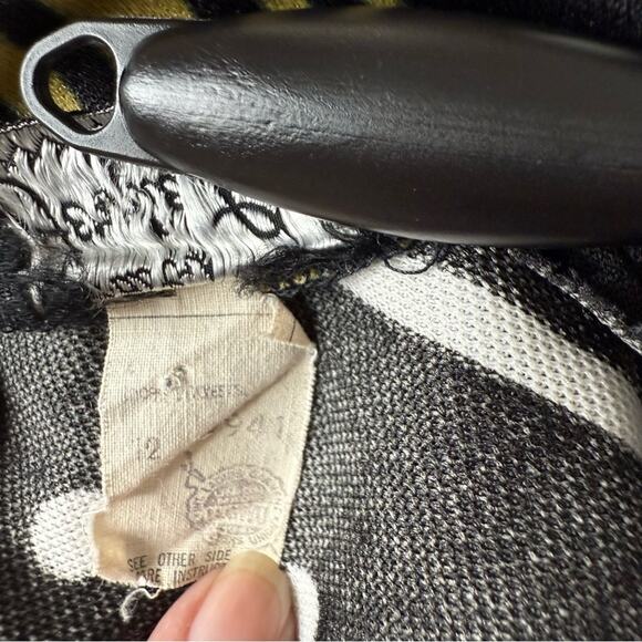 Vintage Union Made Dress Trends By Jerrie Lurie Size 12 Polka Dot Striped GoGo - Picture 3 of 4